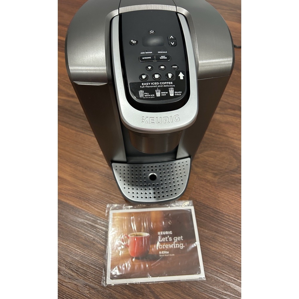 Keurig K-Elite Single Serve K-Cup Pod Coffee Maker - Brushed Silver